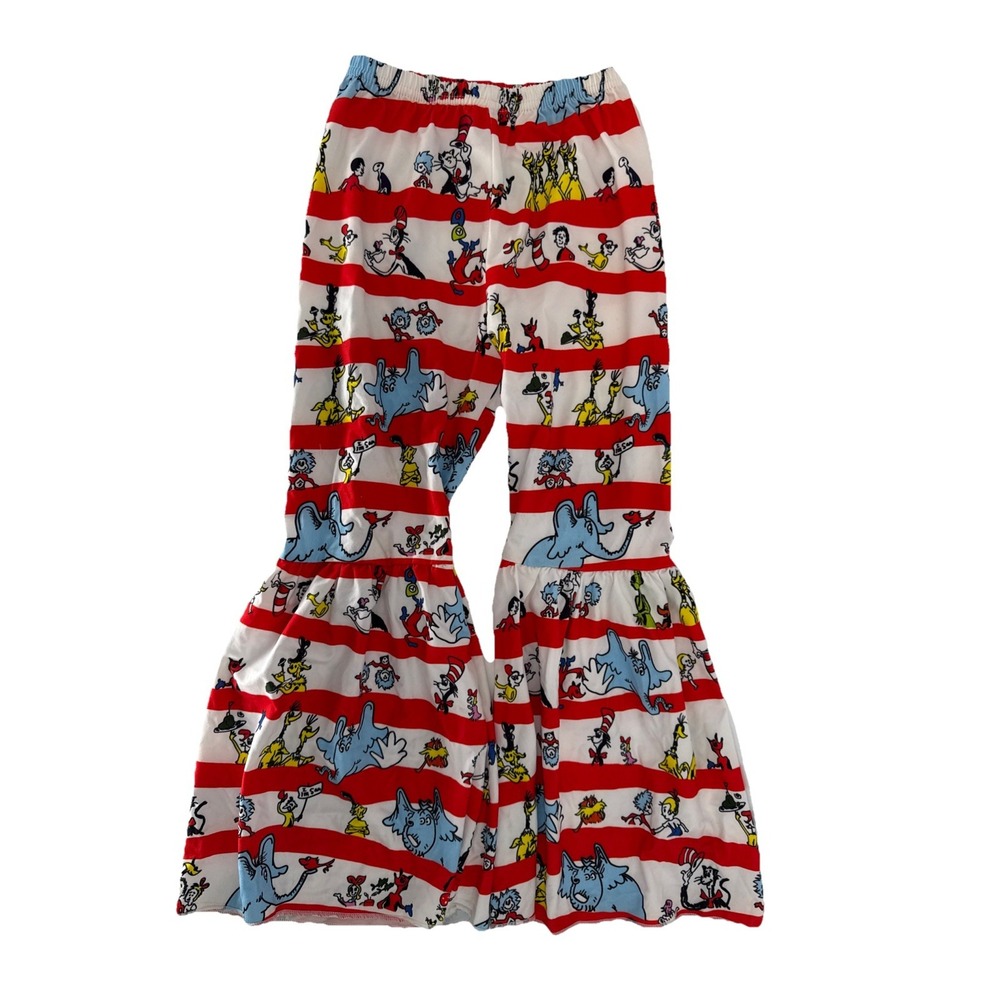Seuss Cat in the Hat‎  Bell Pants Girls Boutique XL 5-6T